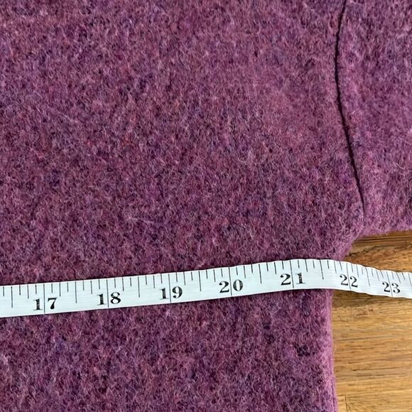 Smartwool Women's $175 Size S Hudson Trail Fleece Poncho NWT Purple - Picture 7 of 11